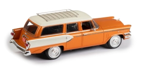 1957 Studebaker President Broadmoor 4 portes Wagon orange-blanc 1/43 tout monté