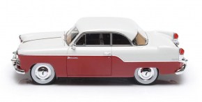 1955 Willys Aero Bermuda hard top 2 portes rouge-blanc 1/43 tout monté