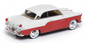 1955 Willys Aero Bermuda hard top 2 portes rouge-blanc 1/43 tout monté