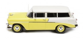 1956 Chevrolet Handyman 210 Wagon 2 portes jaune-blanc 1/43 tout monté