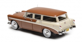 1956 Chevrolet Beauville Bel Air Wagon 4 portes brun-beige 1/43 tout monté