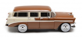 1956 Chevrolet Beauville Bel Air Wagon 4 portes brun-beige 1/43 tout monté