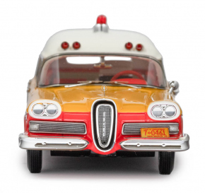 1958 Edsel Corsair ambulance Memphian Coachwork Co. rouge-jaune-bleu-blanc 1/43