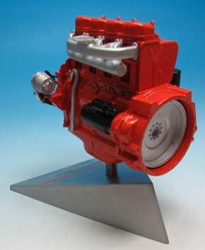 Deutz Motor Luft gekühlt F 4L 912 orange 1/12 Zinnlegierung Fertigmodell