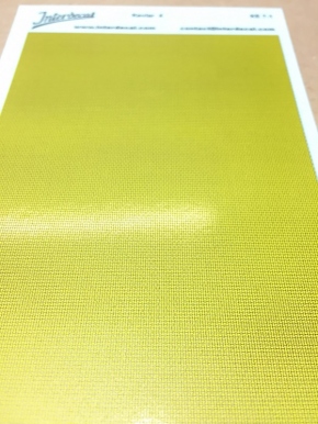 Kevlar Carbon Muster 2 Naßschiebebild Decal gelb 100x70mm INTERDECAL