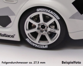 Tyre Decal used look 18-19" 1/18 Waterslidedecals 120x80mm INTERDECAL