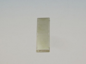 Plaque de métal 02 pour Signalisation routière villes 1/43 0,2mm argent nickel