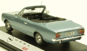 1967 Opel Rekord C 1900 Cabriolet (Karosserie Deutsch) blau met. 1/43