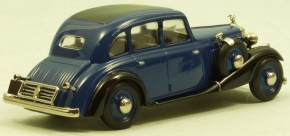 1934 Horch 830 3 Liter V8 Limousine 4-türig schwarz-blau 1/43 Zinnlegierung