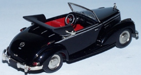 1951-1955 Mercedes 220 Cabriolet A, Dach offen schwarz 1/43 Zinnlegierung