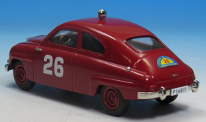 1959 Saab 93 X. Svenska Rally till Midnattssolen rouge 1/43 tout monté