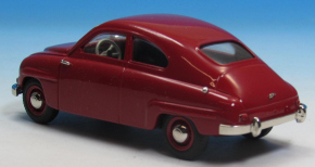 1956 Saab 93 rot 1/43 Zinnlegierung & Resine Fertigmodell