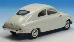 1956 Saab 93 beige 1/43 métal blanc/étain & résine tout monté