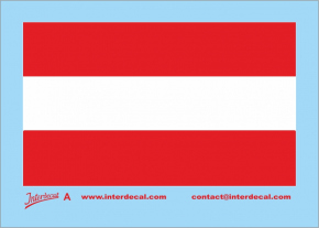 Décalcomanies Drapeaux IT - 178x61mm, Couleurs Différentes, Papier (marque INTERDECAL, Fabriqué En DE)