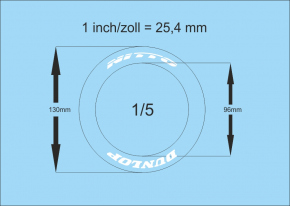 Étiquette de pneu 08-2 1/5 Décalcomanies jaune 50x50mm INTERDECAL