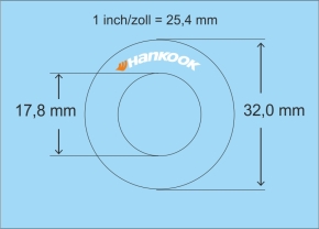 Reifenbeschriftungen 18-19" 03-2 1/18 Naßschiebebild Decal 99x95mm INTERDECAL
