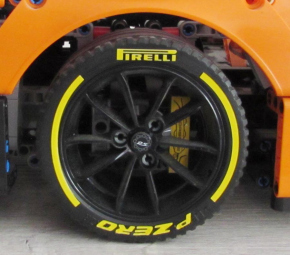 Tire Decal Pirelli Formel 1 1/8 Waterslidedecals white 160x80mm INTERDECAL