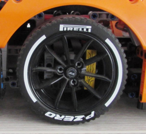 Étiquettes de pneus Pirelli Formel 1 1/8 Décalcomanies jaune 160x80mm