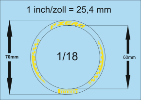 Étiquettes de pneus 26-1 Pirelli Formel 1 1/8 Décalcomanies jaune 160x43mm