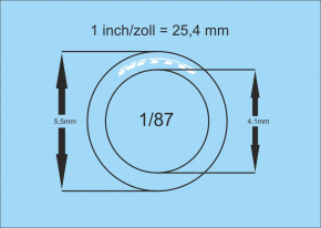 Étiquettes de pneus 18-19" 04 1/87 Décalcomanies 83x34mm INTERDECAL