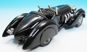 1932 Mercedes-Benz SSK Graf Trossi schwarz 1/43 Zinnlegierung Fertigmodell