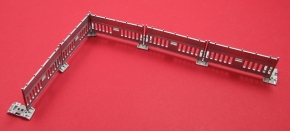 Traffic Barriers 01 5 pieces + Base 01 6 pieces + Decal 1/43 whitemetal/pewter