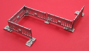 Traffic Barriers 01 5 pieces + Base 01 6 pieces + Decal 1/43 whitemetal/pewter