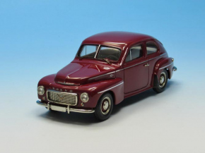 1957 Volvo PV 444L Spécial rouge 1/43 métal blanc/étain tout monté