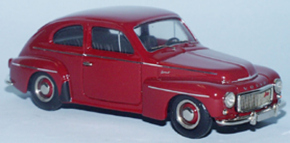 1962 Volvo PV 544 Spécial D "Sport" rouge 1/43 métal blanc/étain tout monté