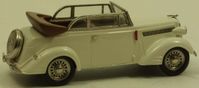 1938 Opel Super 6 Convertible white 1/43 whitemetal/pewter ready made