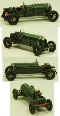 1914 Opel Rennwagen 12,3 L 260PS (Carl Jörns) Grünes Monster unlackiert 1/43