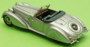 1939 Horch 853 (1939) Cabriolet "Erdmann & Rossi", toit ouvert argent 1/43