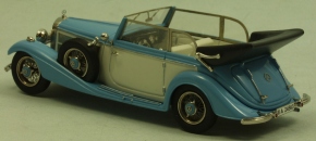 1939 Mercedes 540K Cabriolet B, Dach offen hellblau-weiss 1/43 Zinnlegierung