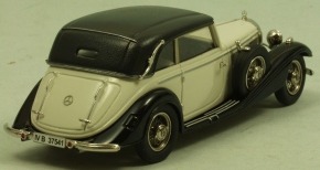 1939 Mercedes 540K Cabriolet B, Dach geschlossen schwarz-weiss 1/43 Fertigmodell