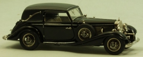 1939 Mercedes 540K Cabriolet C, Dach geschlossen schwarz 1/43 Zinnlegierung
