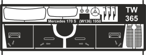 1956 Mercedes Benz 170S (W136) unpainted 1/43 whitemetal/pewter & resin kit
