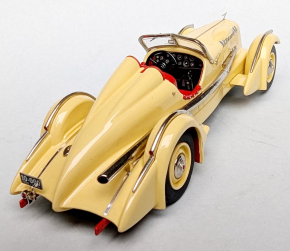 1935 Duesenberg SJ Mormon Meteor Speedster beige 1/43 métal blanc/étain