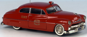 1950 Ford Mercury "N.Y.Firechief" rot 1/43 Zinnlegierung Fertigmodell