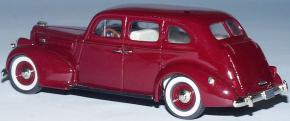 1937 Packard 4-Door Limousine 4-türig rot bordeaux 1/43 Zinnlegierung