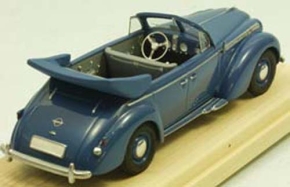 1938 Opel Admiral Convertible blue 1/43 resin ready made