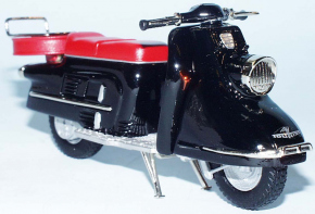直送商品 Heinkel Tourist 103A 1960-1965 black 1/18 whitemetal/pewter オートバイ・バイク
