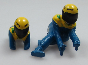 set of Figures for Sidecar racing team "Schlossgold Biland / Waltisberg" 1/18