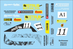 Seitenwagen "Moto Boutique" Schlosser/Hauser (CH) ohne Figuren unlackiert 1/18