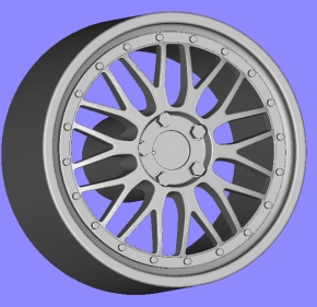 Radset 202-02 4x Felge Design BBS + Reifen unlackiert 1/43 Bausatz