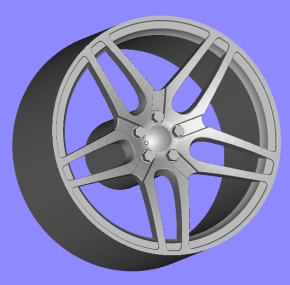 Radset 203-02 4x Felge Design F430 + Reifen unlackiert 1/43 Bausatz
