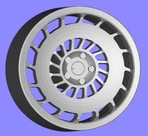 Set of wheels 210-03 4x Rim R/L Design Rotiform_CCV R/L + Tires 21" unpainted