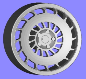 Set of wheels 210-03 4x Rim R/L Design Rotiform_CCV R/L + Tires 21" unpainted